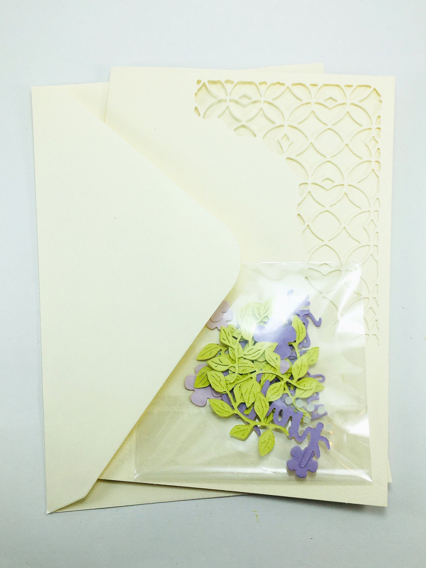 DIY Floral Birthday Card Making Kit – Handmade Greeting Card with Envelope (5x7")