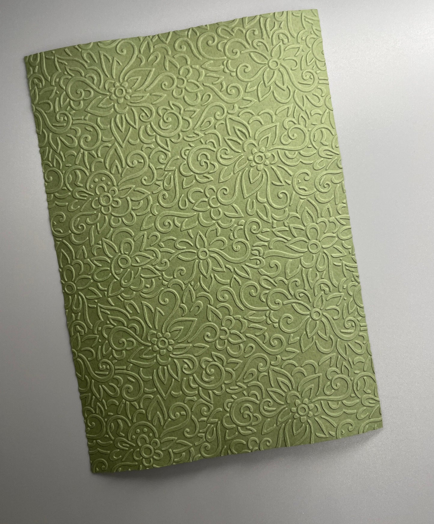 Embossed Flower Paper Cards – Components for Handmade Cards (Multiple Colours & Sizes) – Pack B