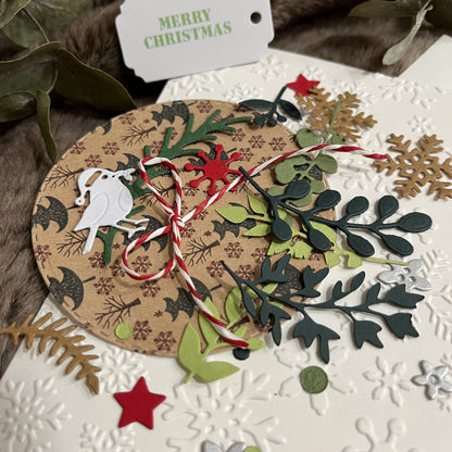 DIY Christmas Card Making Kit – Handmade Embossed Cards & Envelopes (5x7")