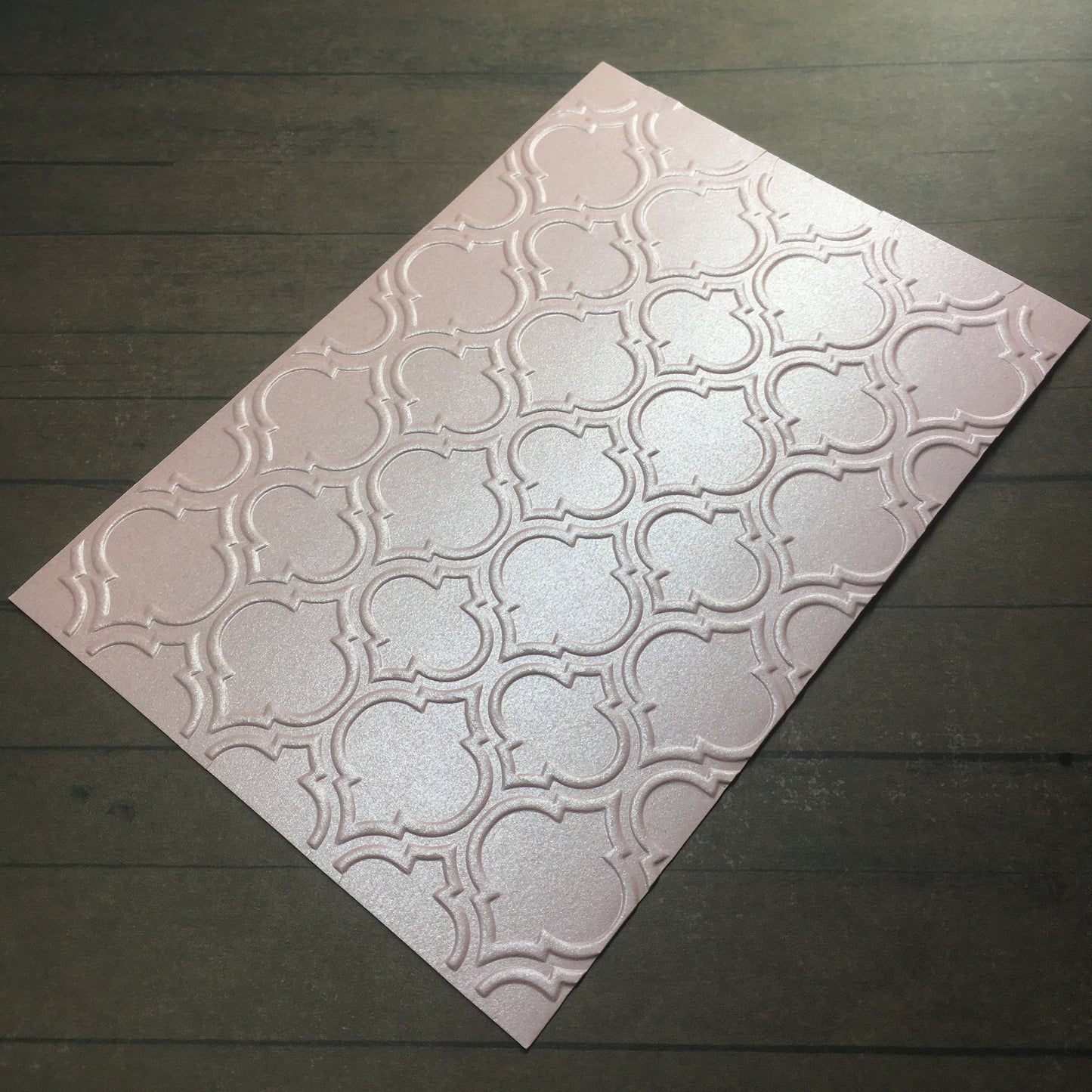 4 x Embossed Pearlised Floral Paper Cards – Components for Handmade Cards (10.5 x 14.5cm) – Pack E