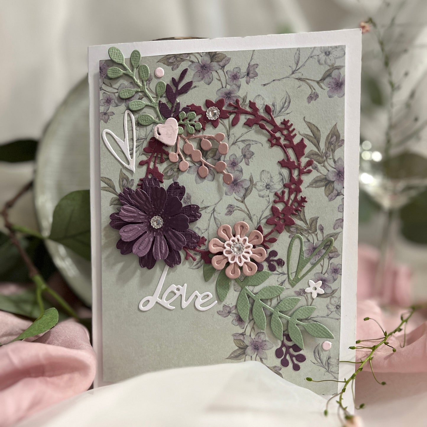 Handmade Floral Card Making Kit – DIY Embossed Cards & Envelopes (5x7")