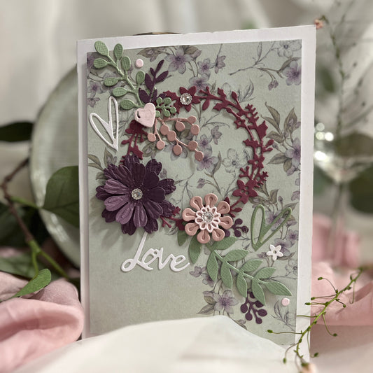 Handmade Floral Card Making Kit – DIY Embossed Cards & Envelopes (5x7")