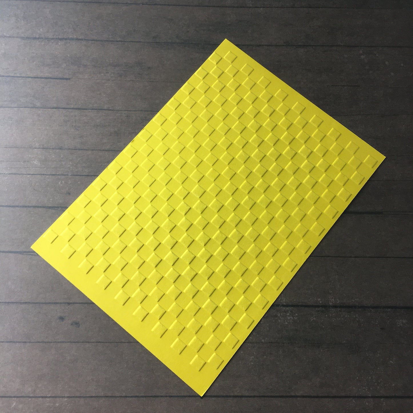 4 x Embossed Checked Paper Cards – Components for Handmade Cards (10.5 x 14.5cm)