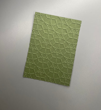 Embossed Geometric Paper Cards – Components for Handmade Cards (10.5 x 14.5cm)