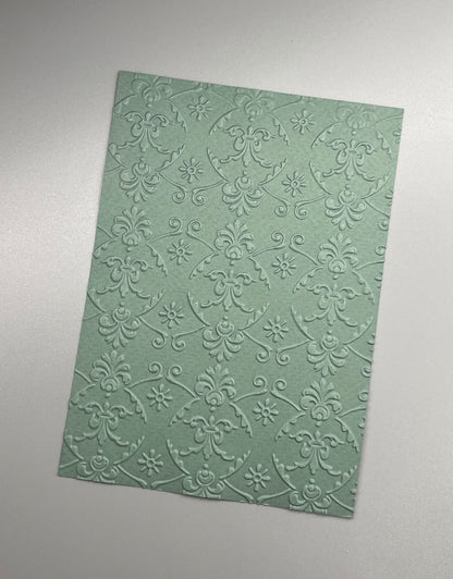Embossed Castle Paper Cards – Components for Handmade Cards (10.5 x 14.5cm)