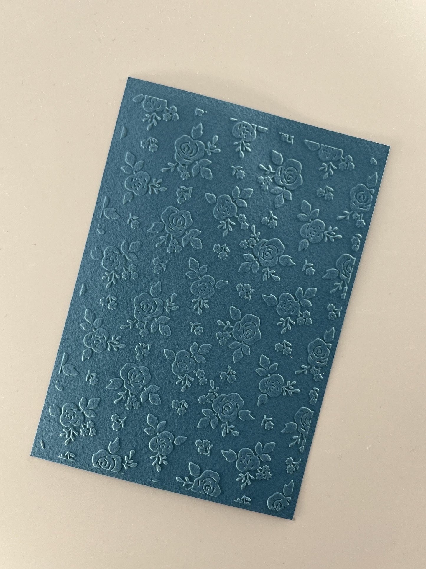 Embossed Rose Paper Cards – Components for Handmade Cards (10.5 x 14.5cm) – Pack B