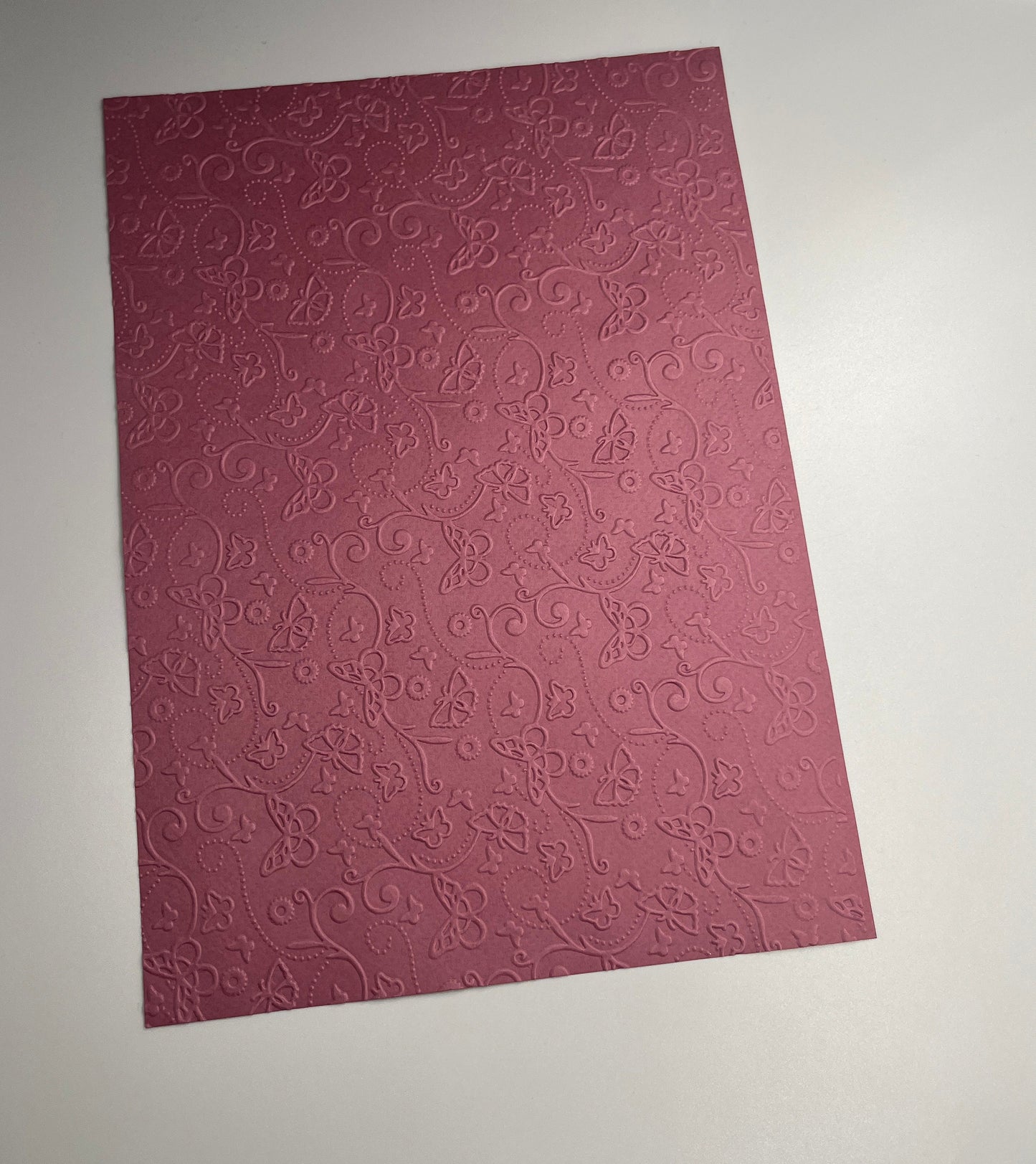 Embossed Butterfly Paper Cards – Components for Handmade Cards (Multiple Colours & Sizes)