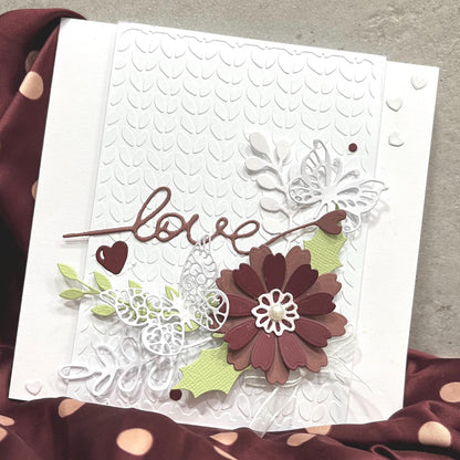 Handmade Wedding Card Making Kit – Embossed DIY Cards & Envelopes (6x6")