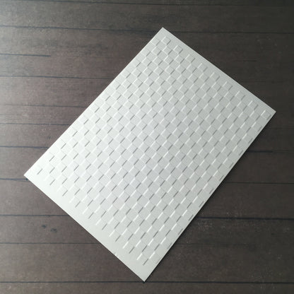 4 x Embossed Checked Paper Cards – Components for Handmade Cards (10.5 x 14.5cm)