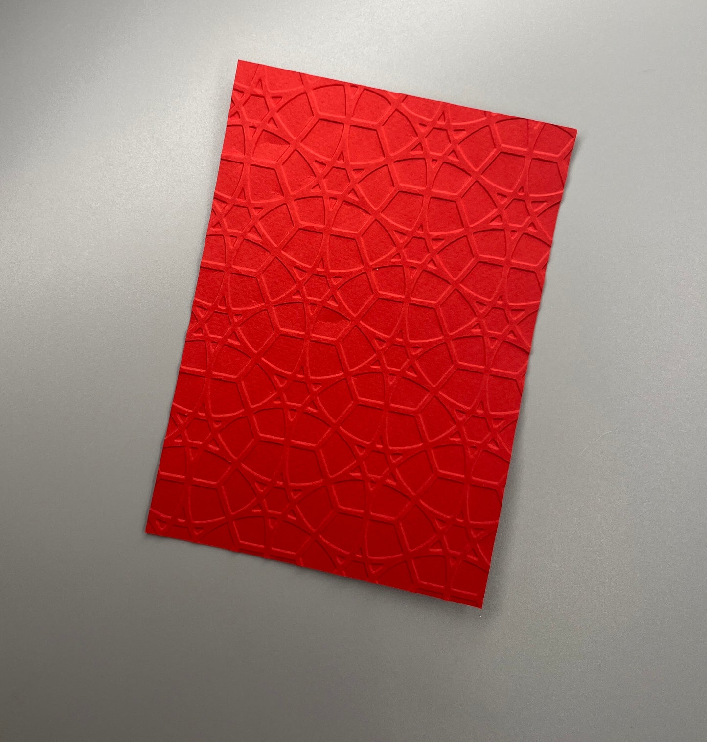 Embossed Geometric Paper Cards – Components for Handmade Cards (10.5 x 14.5cm)