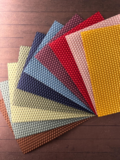 Embossed Dotted Paper Cards – Components for Handmade Cards (Multiple Colours & Sizes)