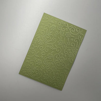 Embossed Flower Paper Cards – Components for Handmade Cards (10.5 x 14.5cm)