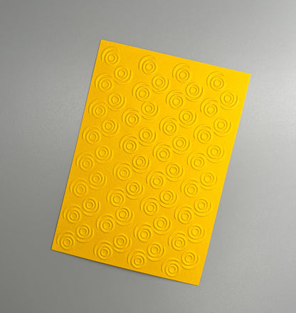 Embossed Circle Paper Cards – Components for Handmade Cards (10.5 x 14.5cm)