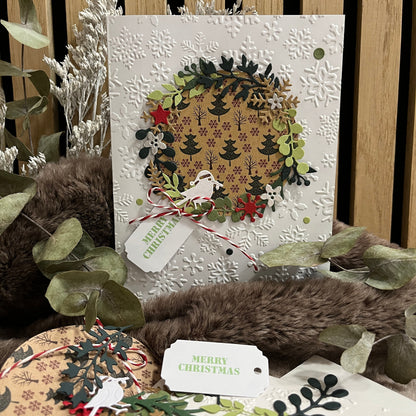 DIY Christmas Card Making Kit – Handmade Embossed Cards & Envelopes (5x7")