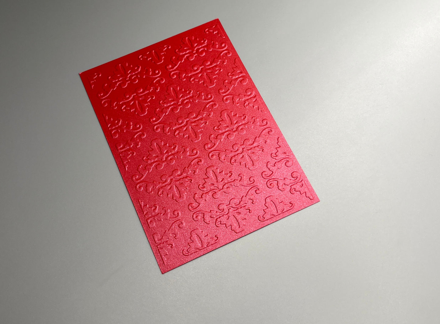 Embossed Flower Pearlised Paper Cards – Components for Handmade Cards (10.5 x 14.5cm) – Pack D