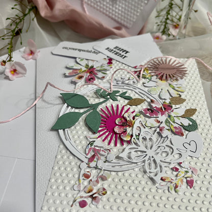 Handmade Embossed Card Making Kit – Wedding, Birthday & Valentine’s Day (5x7")