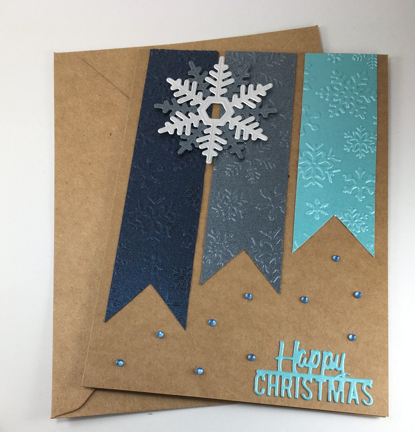 Handmade Christmas Card Making Kit with Envelopes – Beginner Friendly (5x7")