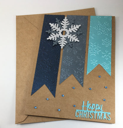 Handmade Christmas Card Making Kit with Envelopes – Beginner Friendly (5x7")
