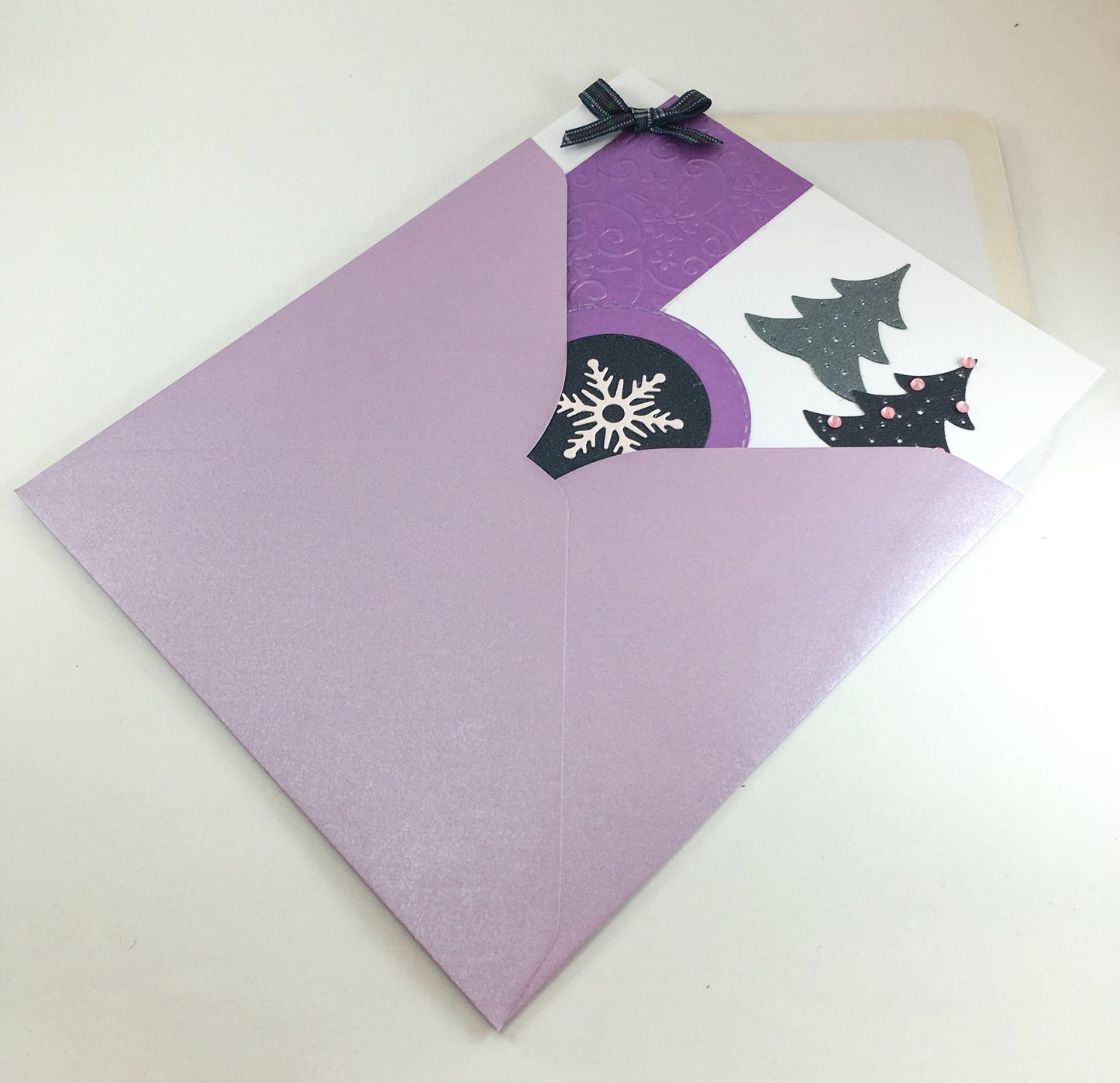 Handmade Christmas Card Kit – Makes 4 DIY Xmas Cards with Envelopes (14 x 15cm)