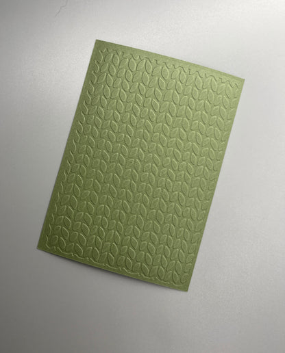 Embossed Knitted Paper Cards – Components for Handmade Cards (10.5 x 14.5cm)