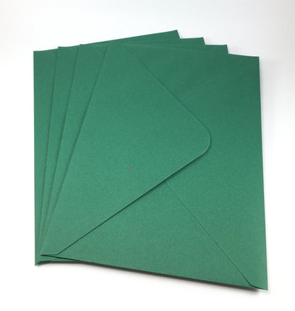 Christmas Card Making Kit – Handmade Embossed Holiday Cards with Envelopes (5x7") – Pack C