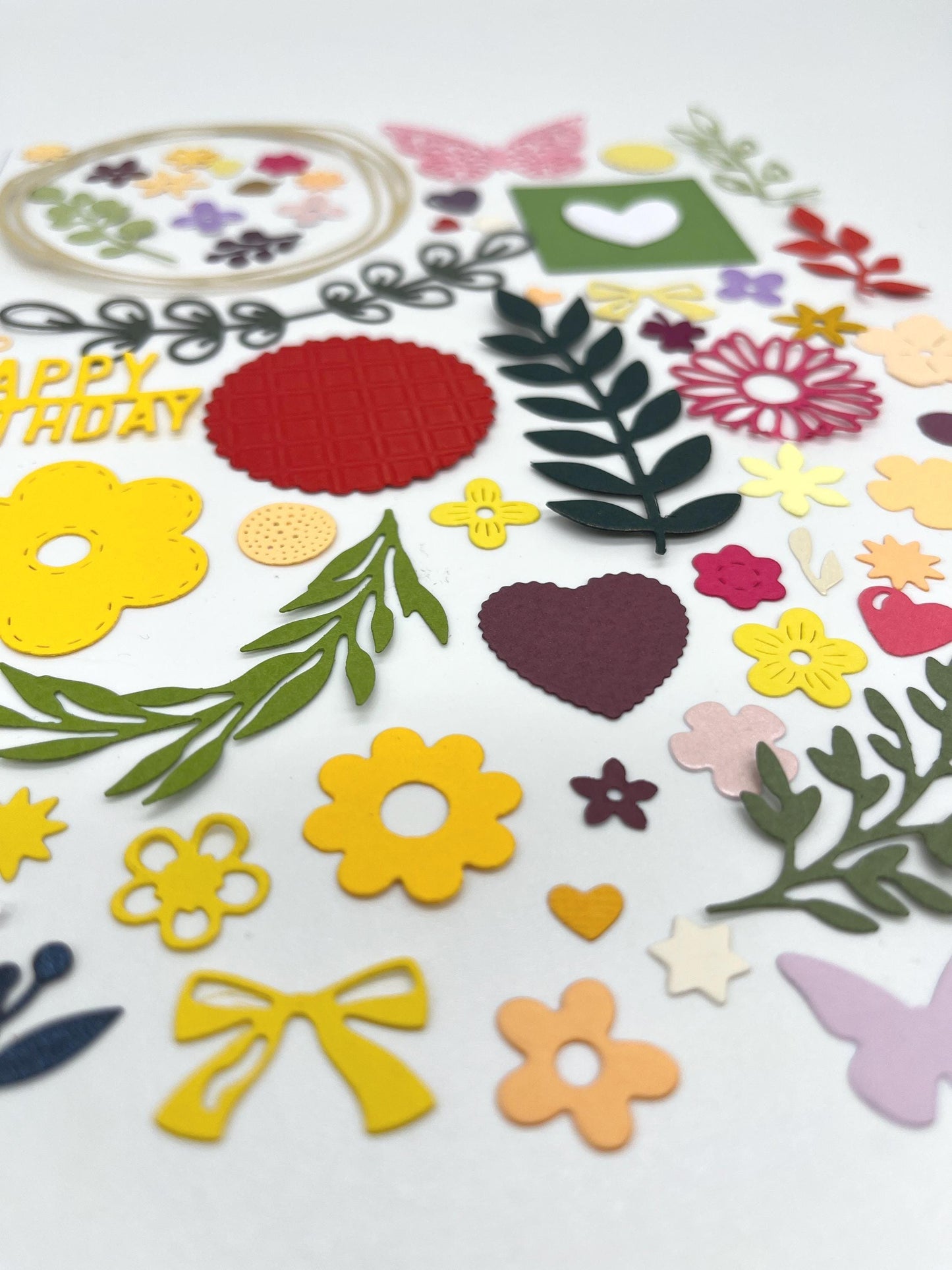 Bundle of Handmade Die Cuts – Components for Card Making & Paper Crafts