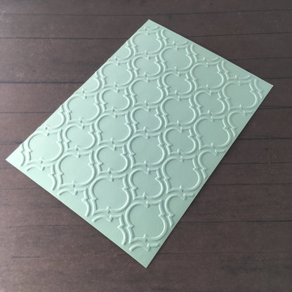 4 x Embossed Paper Cards – Components for Handmade Cards (10.5 x 14.5cm, Multiple Colours)