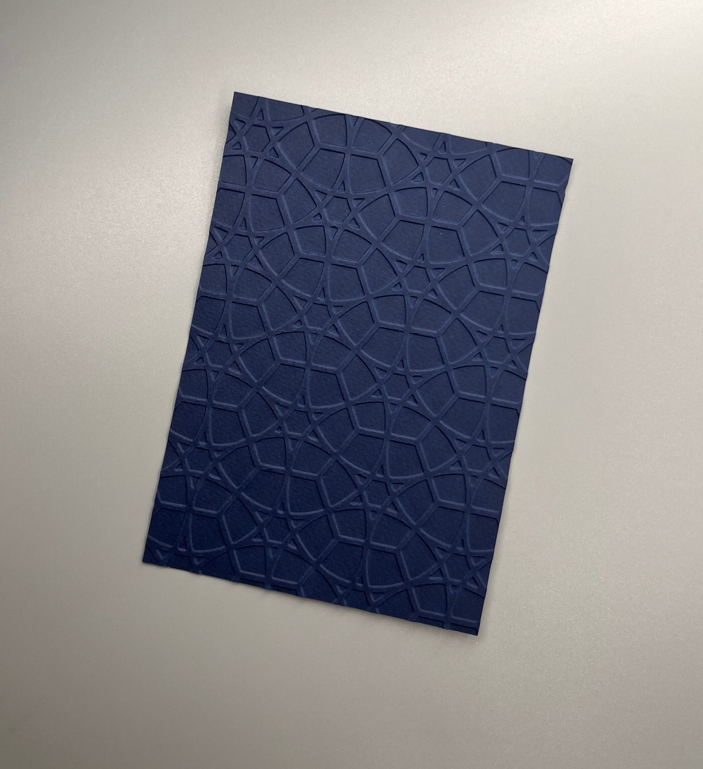 Embossed Geometric Paper Cards – Components for Handmade Cards (10.5 x 14.5cm)