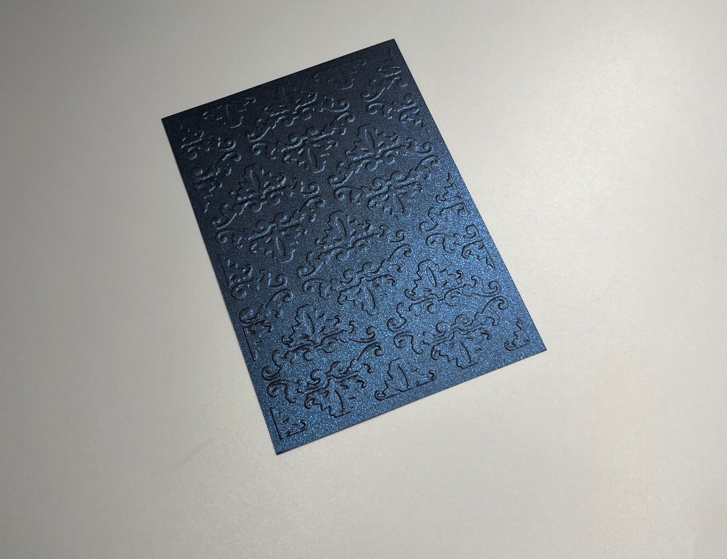 Embossed Flower Pearlised Paper Cards – Components for Handmade Cards (10.5 x 14.5cm) – Pack D