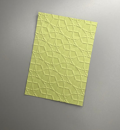 Embossed Geometric Paper Cards – Components for Handmade Cards (10.5 x 14.5cm)