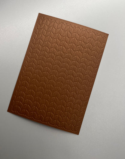 Embossed Knitted Paper Cards – Components for Handmade Cards (10.5 x 14.5cm)