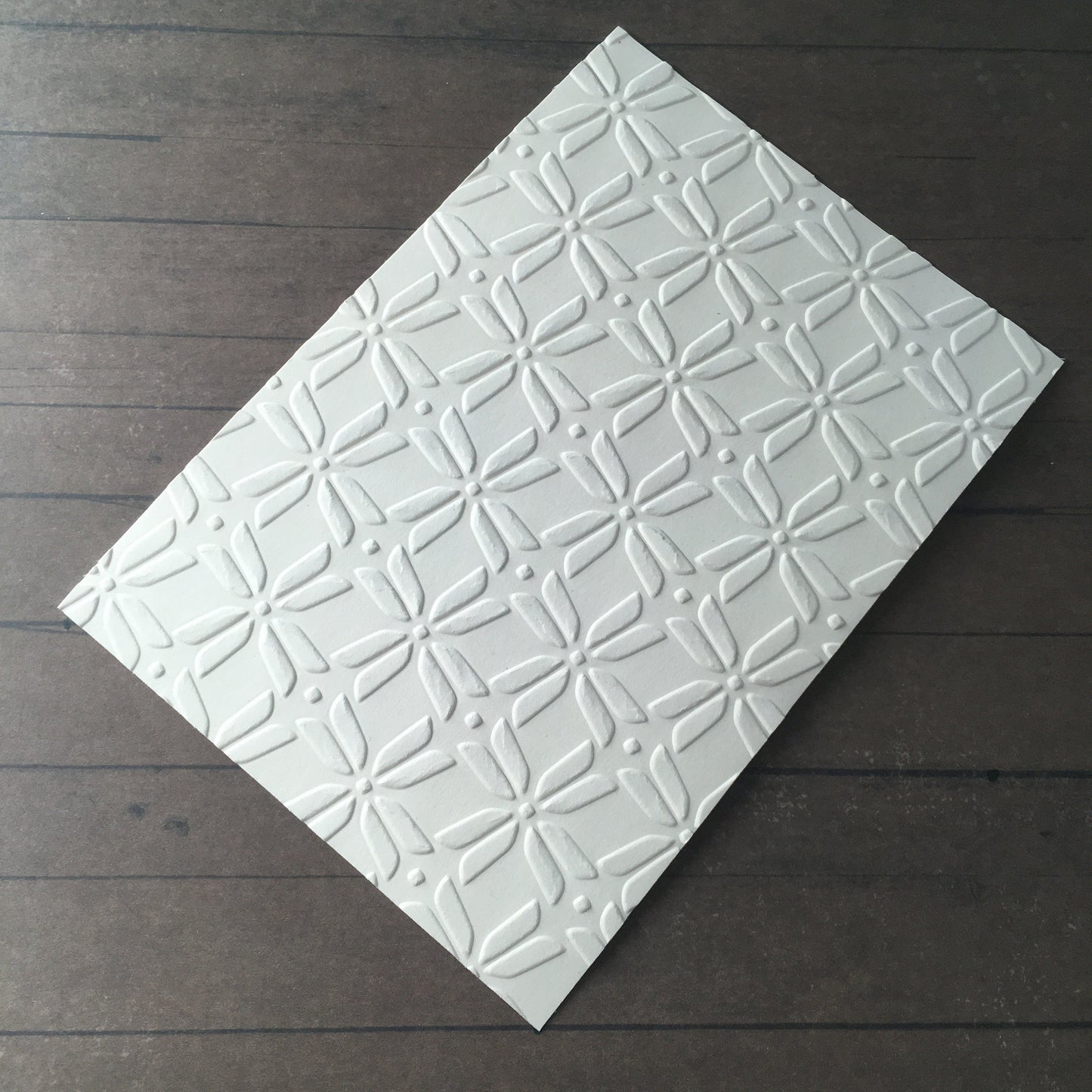 4 x Embossed Paper Cards – Components for Handmade Cards (10.5 x 14.5cm)