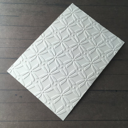 4 x Embossed Paper Cards – Components for Handmade Cards (10.5 x 14.5cm)