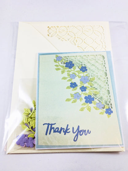 DIY Floral Birthday Card Making Kit – Handmade Greeting Card with Envelope (5x7")