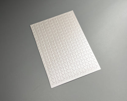 Embossed Knitted Pearlised Paper Cards – Components for Handmade Cards (10.5 x 14.5cm)