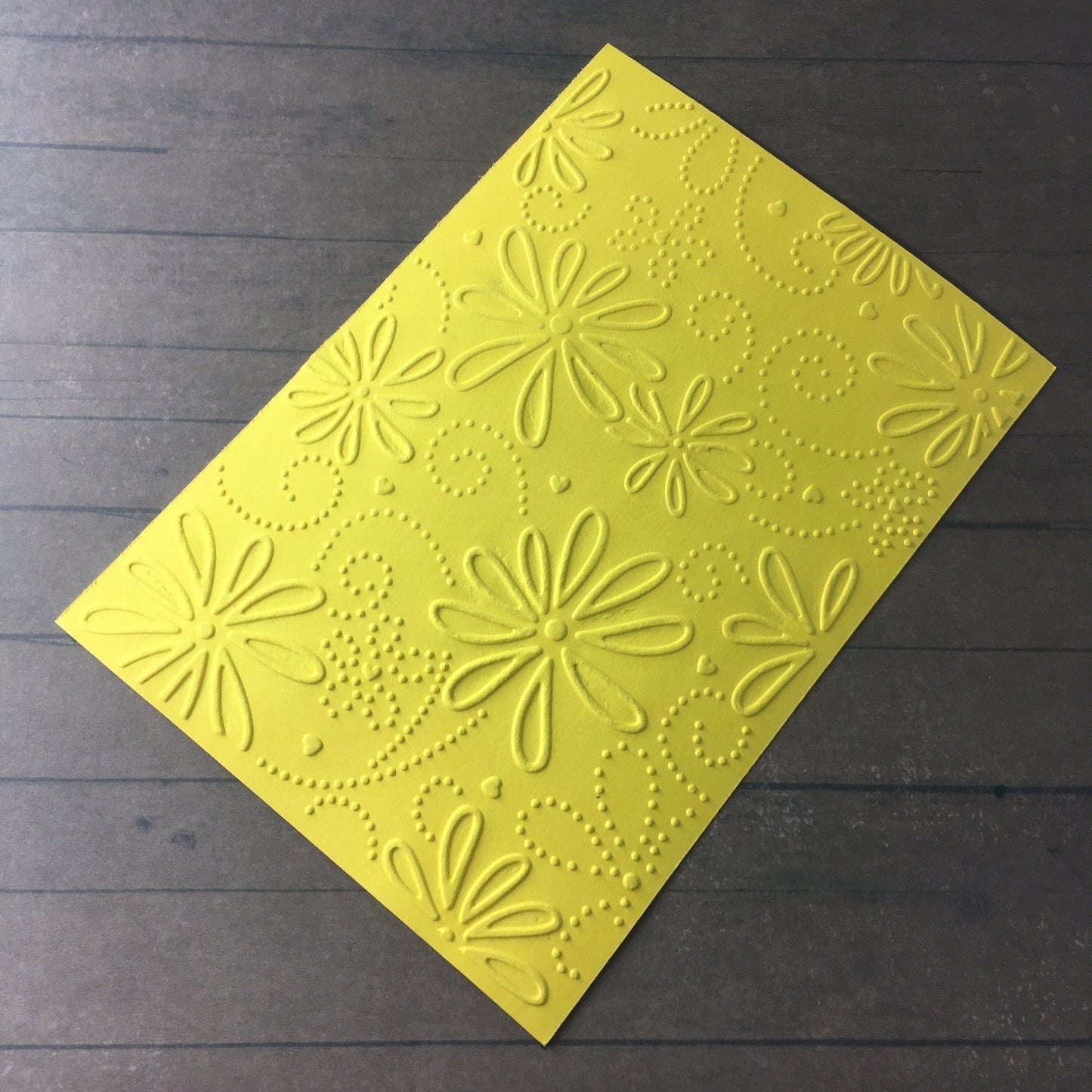 4 x Embossed Flower Paper Cards – Components for Handmade Cards (10.5 x 14.5cm) – Pack D