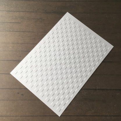 4 x Embossed Checked Paper Cards – Components for Handmade Cards (10.5 x 14.5cm)