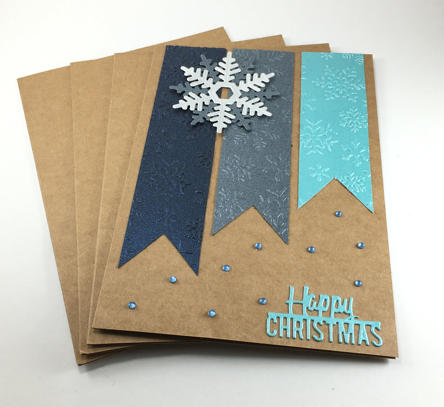 Handmade Christmas Card Making Kit with Envelopes – Beginner Friendly (5x7")