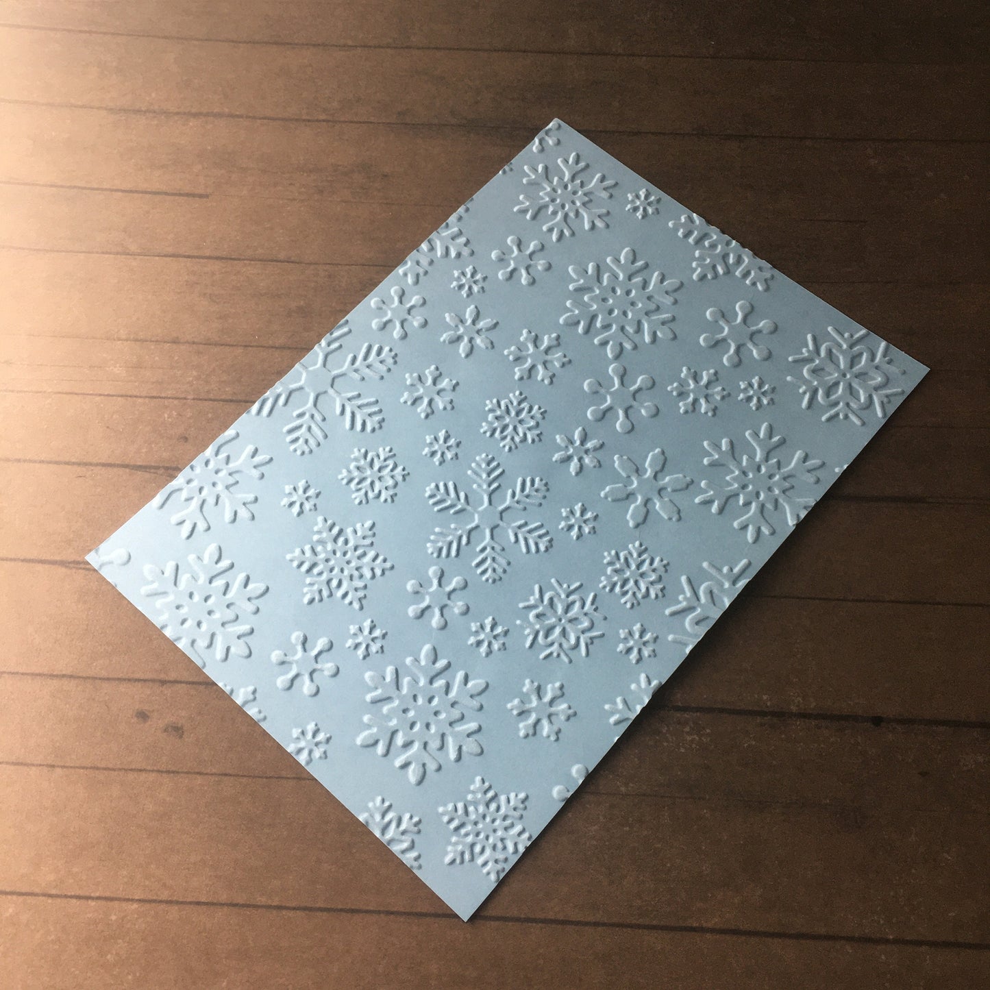 Embossed Snowflake Paper Cards – Components for Handmade Christmas Cards