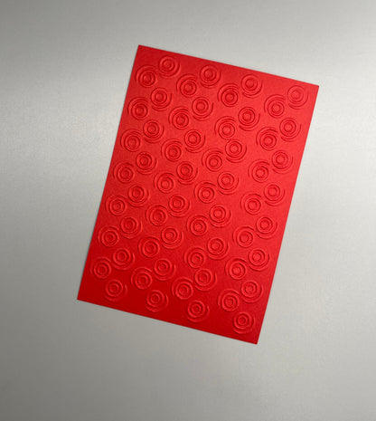 Embossed Circle Paper Cards – Components for Handmade Cards (10.5 x 14.5cm)