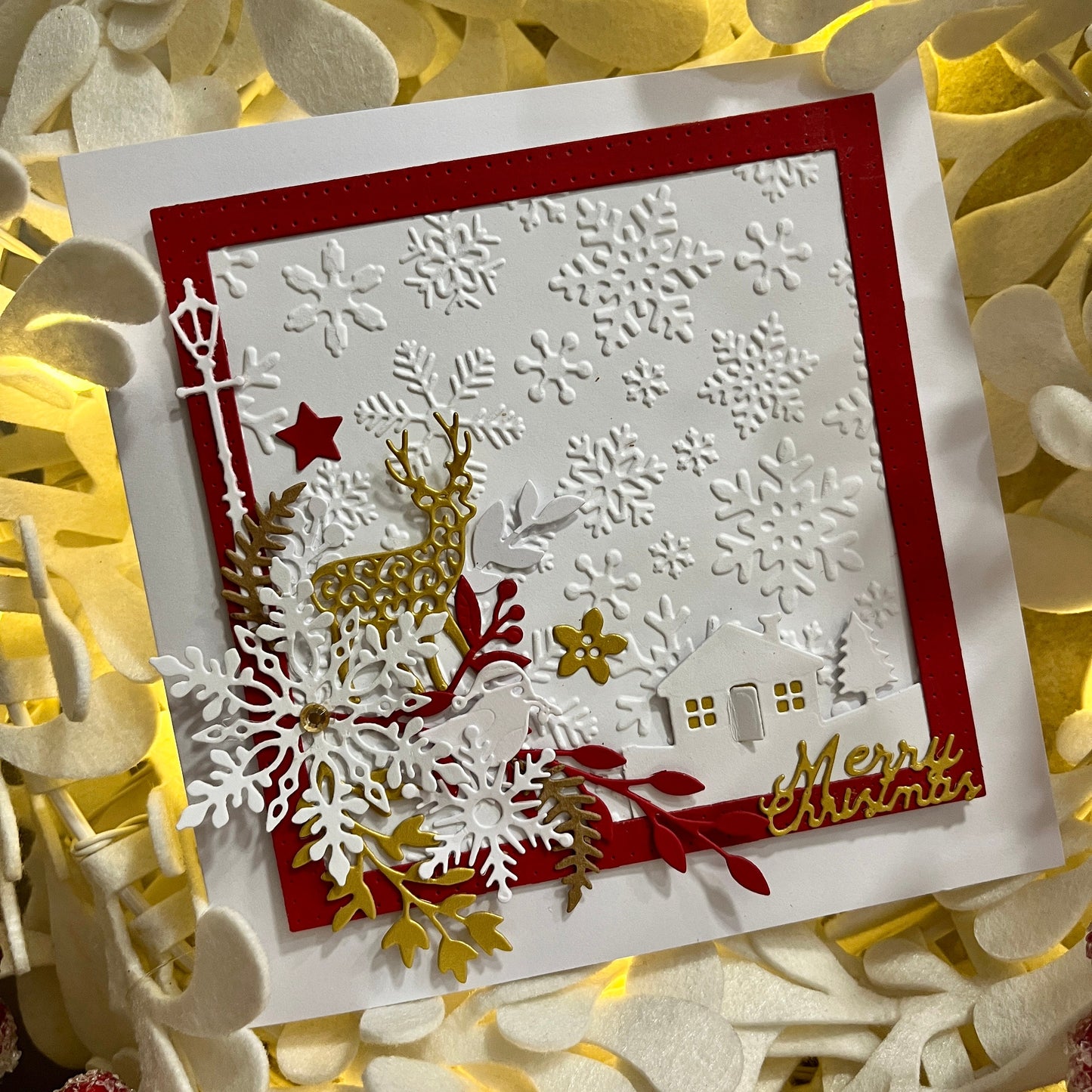 Luxury Christmas Card Making Kit – Handmade Holiday Cards with Envelopes (6x6")