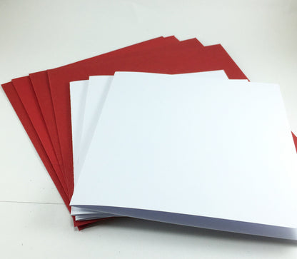 Christmas Embossed Card Making Kit – Makes 4 DIY Holiday Cards with Envelopes (13.5 x 14.5cm)
