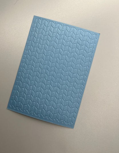 Embossed Knitted Paper Cards – Components for Handmade Cards (10.5 x 14.5cm)