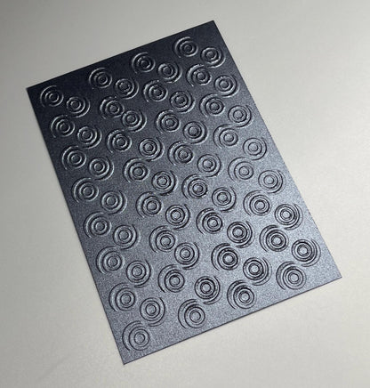 Embossed Circle Pearlised Paper Cards – Components for Handmade Cards (10.5 x 14.5cm)