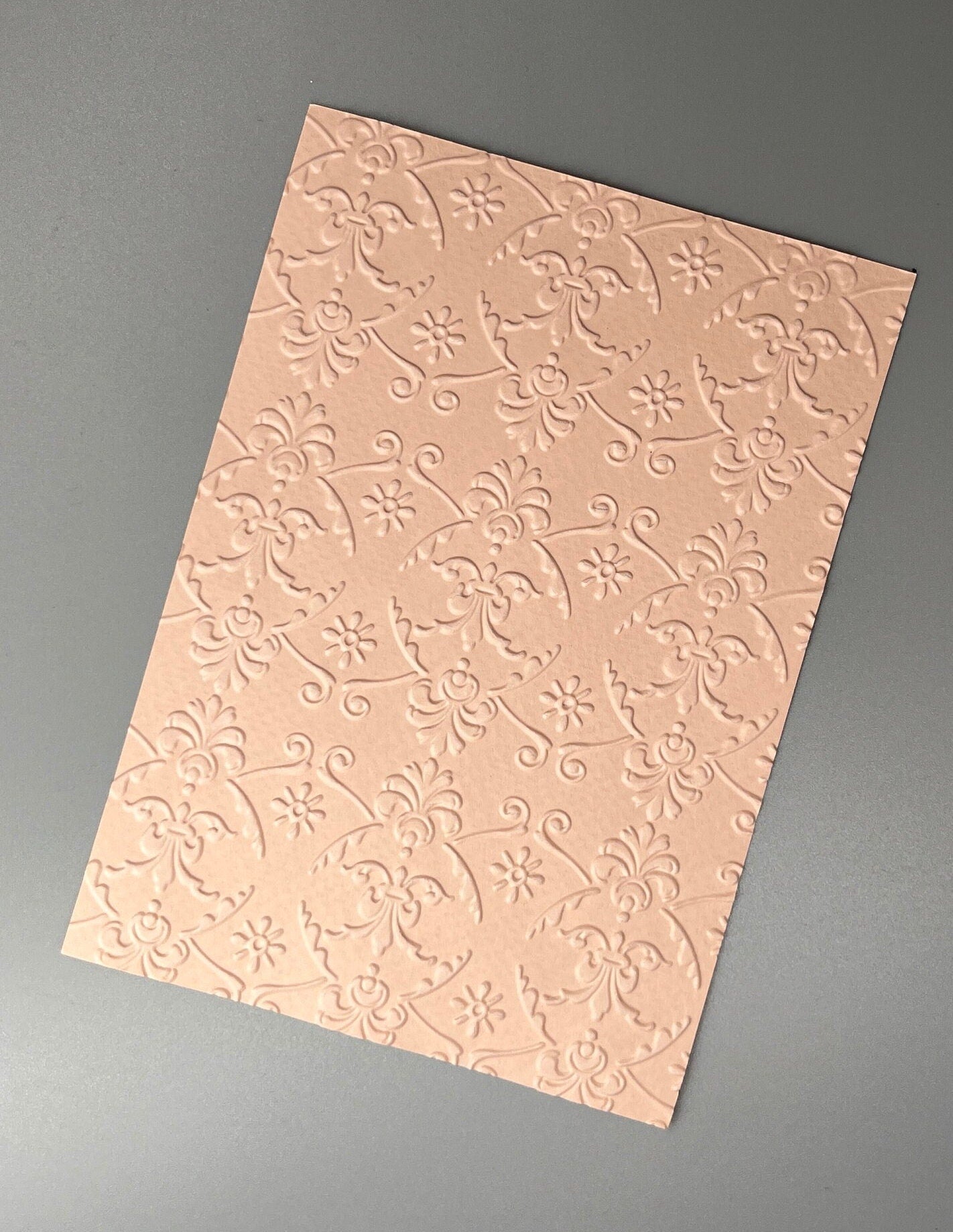 Embossed Castle Paper Cards – Components for Handmade Cards (10.5 x 14.5cm)
