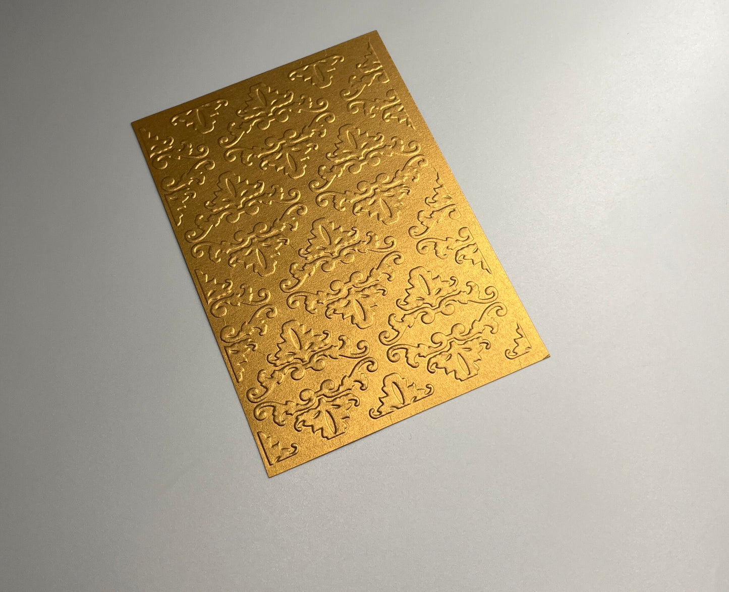 Embossed Flower Pearlised Paper Cards – Components for Handmade Cards (10.5 x 14.5cm) – Pack D