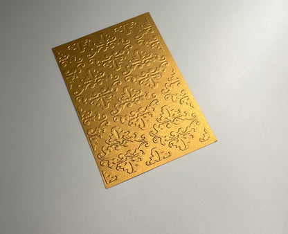 Embossed Flower Pearlised Paper Cards – Components for Handmade Cards (10.5 x 14.5cm) – Pack D
