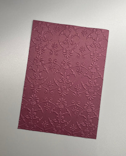 Embossed Castle Paper Cards – Components for Handmade Cards (10.5 x 14.5cm)