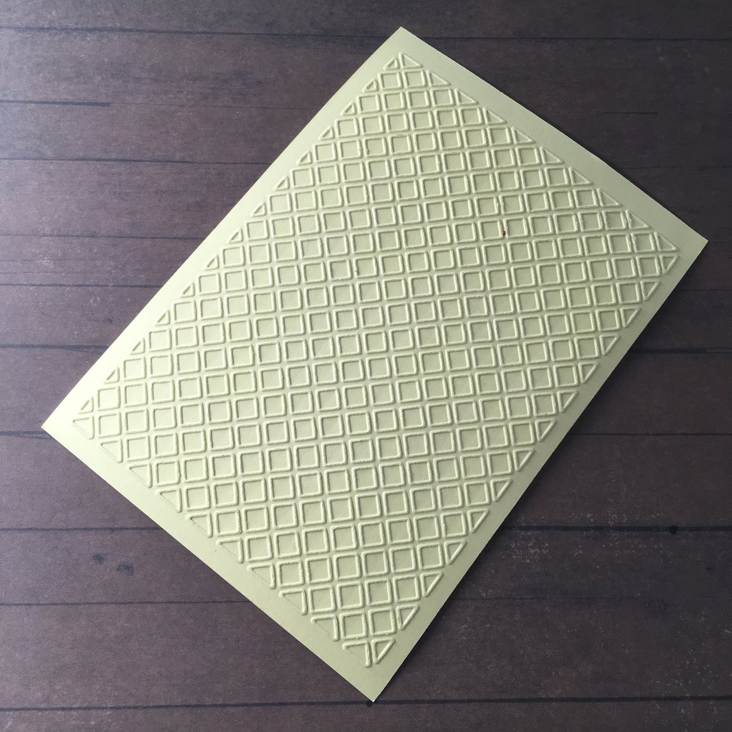 4 x Embossed Checked Paper Cards – Components for Handmade Cards (10.5 x 14.5cm) – Pack B