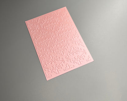Embossed Flower Pearlised Paper Cards – Components for Handmade Cards (10.5 x 14.5cm) – Pack D